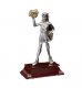 CLOSEOUT Pewter Cheerleader with Red Base