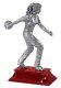 CLOSEOUT Pewter Bowler with Red Base - Female