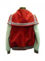 Jacket - Red w/White Sleeves - Back View