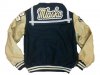 Letter Jacket - Navy w/ Gold Sleeves - Flap - Back View